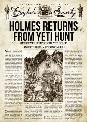 Sherlock Holmes Returns From Yeti Hunt