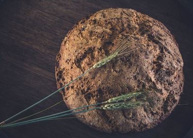 Homemade bread and ears