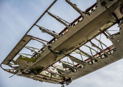 Wing of the old aircraft