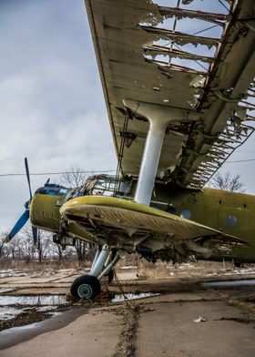 Old broken plane