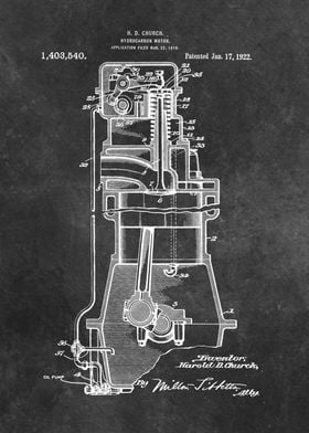 patent art Church 1922 Hyd