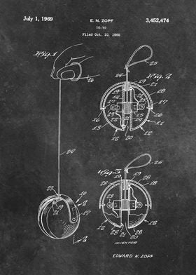 patent art Zopf YoYo 1969