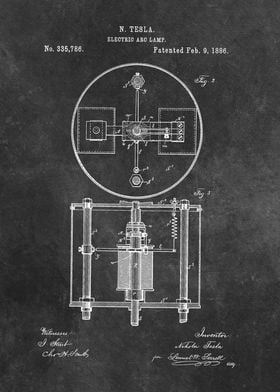 patent art Tesla Electric 