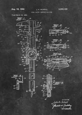 patent art Scholl Dial Gau