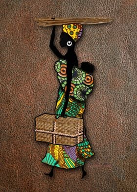 African Woman with Baby 