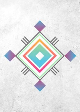 Abstract geometric indigenous symbol