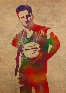 Chris Evans Watercolor Portrait