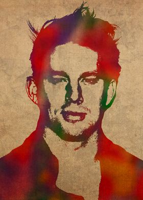 Channing Tatum Watercolor Portrait