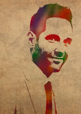 Paul Rudd Watercolor Portrait