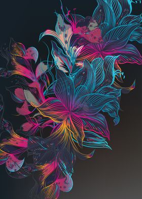 flower Abstract Design Sha