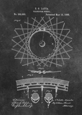 patent art Latta Velociped