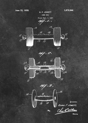 patent art Jowett Dumb bel