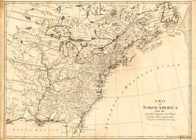 North America Map (1768)