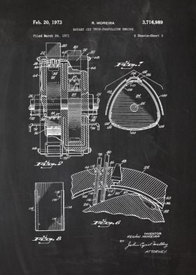 1971 Rotary Jet Twin-Propulsion Engine - Patent