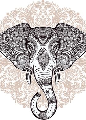 Elephant on Mandala