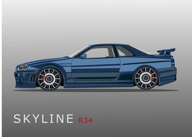 Skyline R34