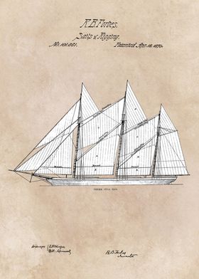 patent Forbes 1870 sails a