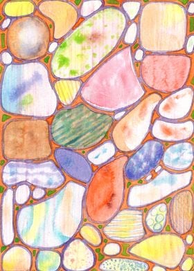 Friendly Colorful Pebbles 
