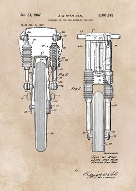 patent Ryan 1967 suspensio