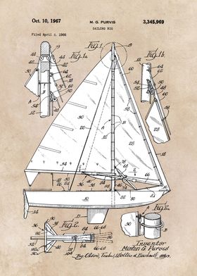 patent Purvis 1967 sailing