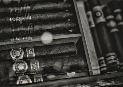 HABANO CIGARS monochrome