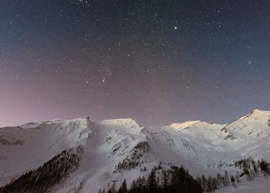 stars & the snow mountain