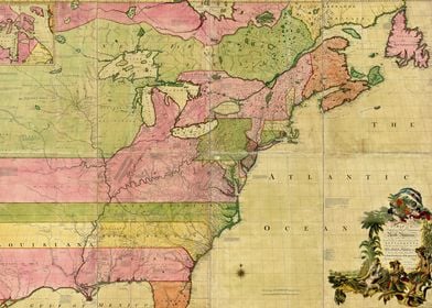 North America Map (1755)