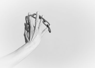 hand and chain