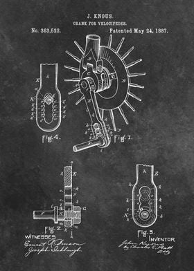 Knous 1887 Crank for veloc