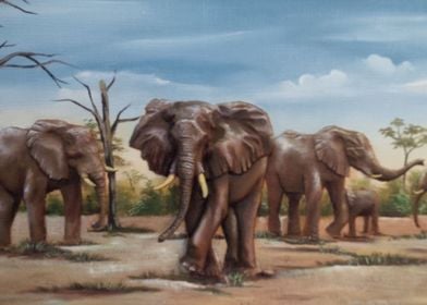 PARADE OF ELEPHANTS