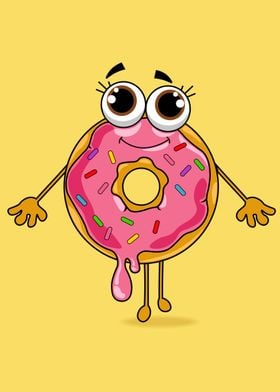 Cute donut illustration