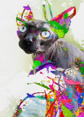 Psychedelic cat