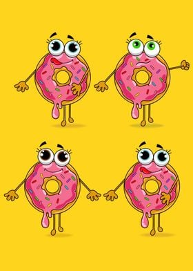 Donut set illustration