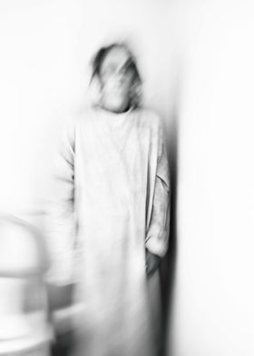 Woman in blur