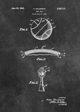 patent Goldsmith Game ball