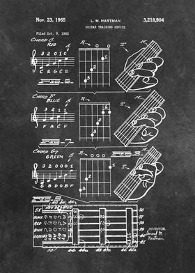 patent Hartman 1965 Guitar