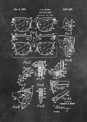 patent Neary 1961 Spectacl