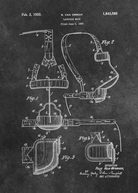 patent Orman Lacrosse mask