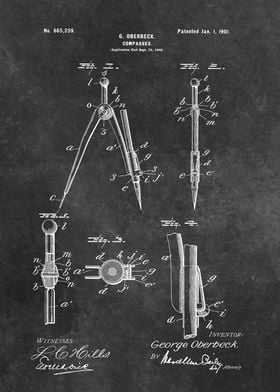 patent Oberbeck Compasses 