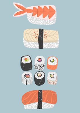 Sushi Roll Maki Nigiri 