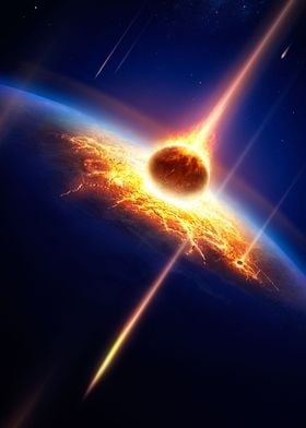 Earth meteor shower