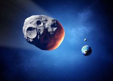 asteroid on way to earth