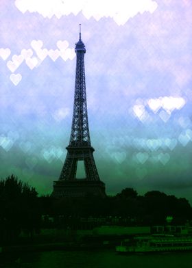 Paris Love Periwinkle Teal