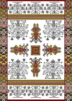 Moldavian carpet pattern 