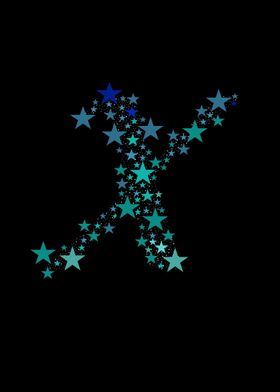 X - Blue Stars