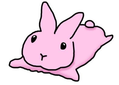 Pink Lazy Bunny