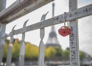 Love locked in Paris