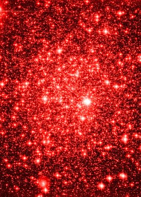 Vibrant Red Astral Glitter