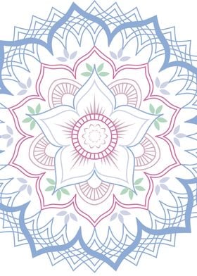 Floral Mandala with petals