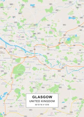Glasgow map